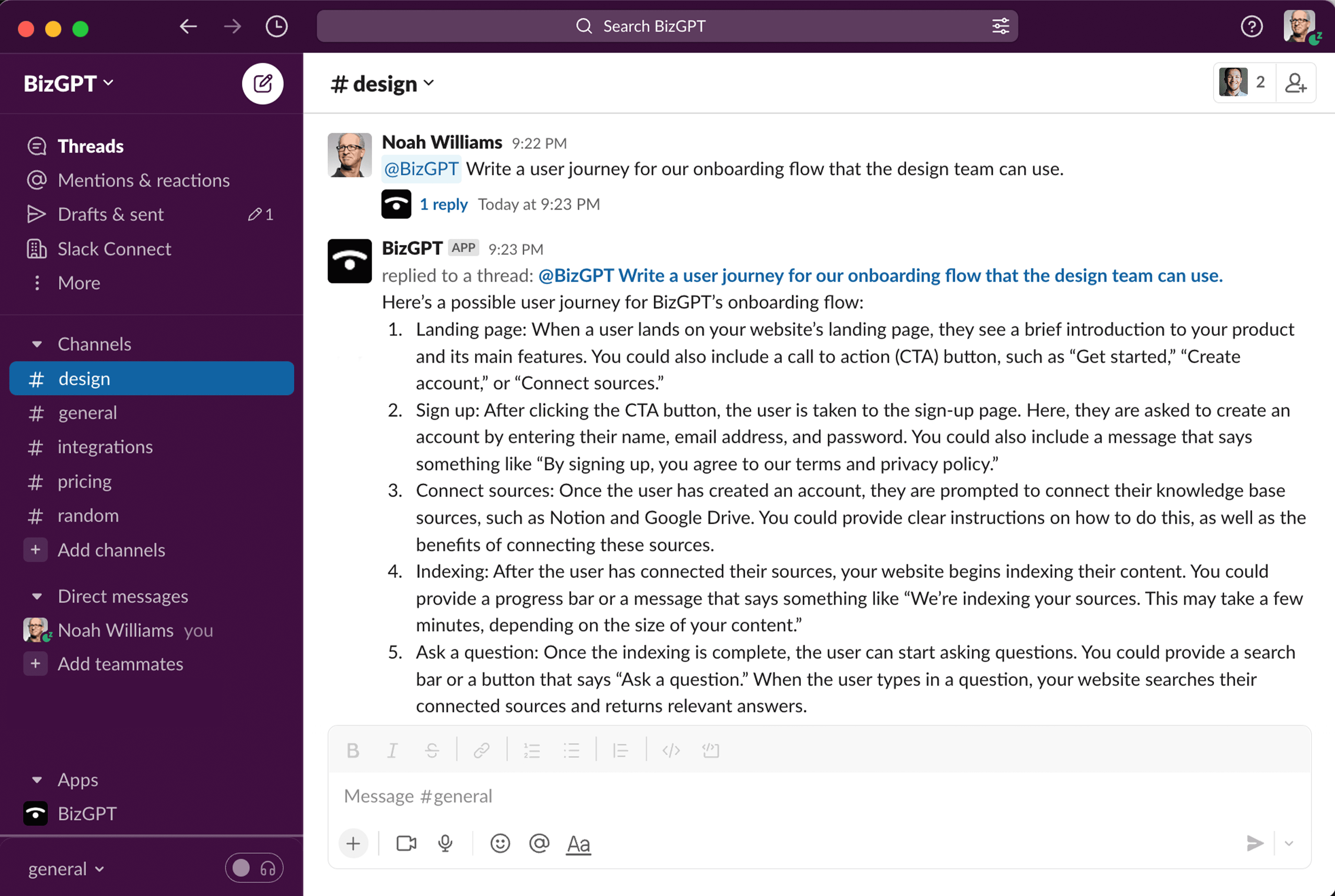 Slack Demo